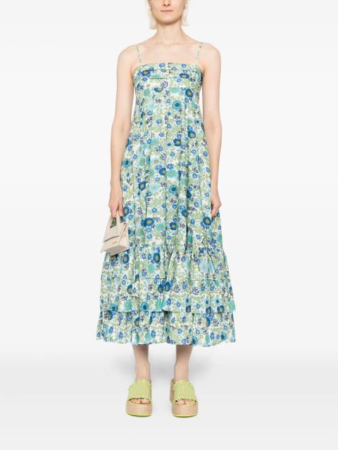 ALEMAIS Pam tiered dress - Green - zdjęcie produktu nr 2