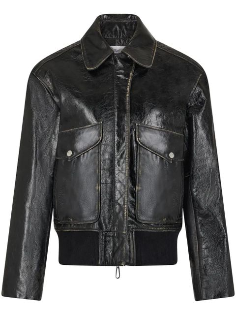 Rabanne leather jacket - Black - zdjęcie produktu nr 1