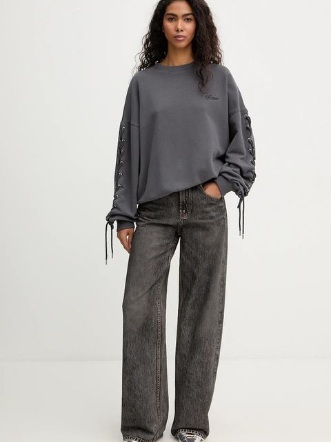 Rotate bluza bawełniana damska kolor szary gładka 1154681205 - zdjęcie produktu nr 2