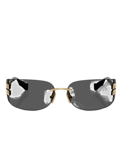 Miu Miu Eyewear oval-frame sunglasses - Grey