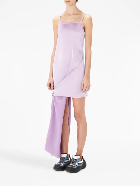 JW Anderson crease-effect ankle-length dress - Purple