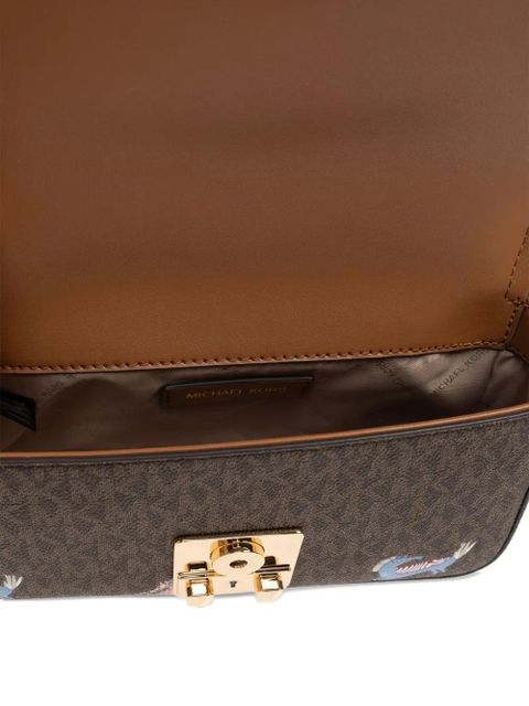 Michael Kors Tribeca horse-print crossbody bag - Brown