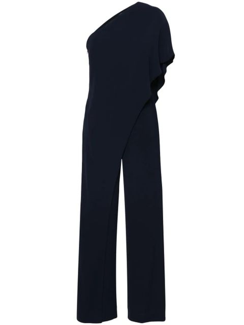 Lauren Ralph Lauren Cape Georgette one-shoulder jumpsuit - Blue - zdjęcie produktu nr 1