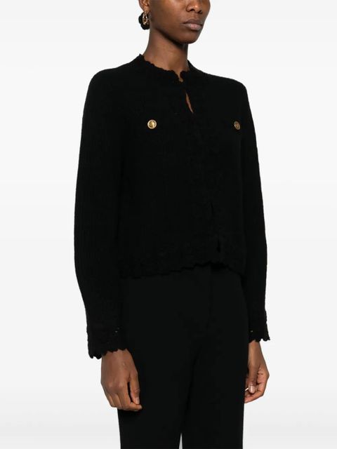 TWINSET crochet-trim cardigan - Black