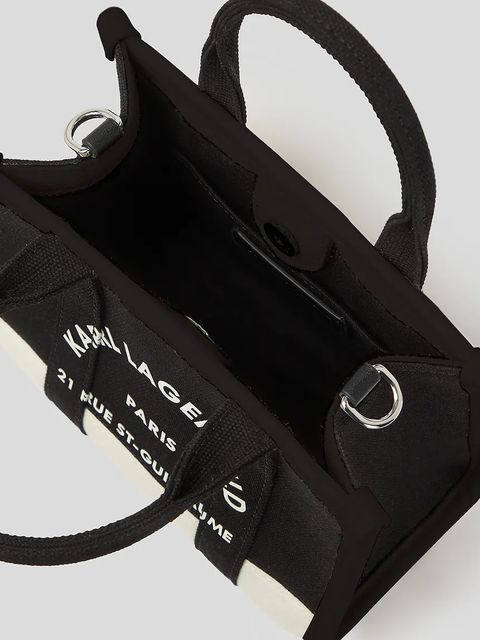 Karl Lagerfeld torebka bawełniana K/RSG kolor czarny A3W50027