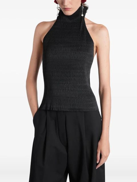 Magda Butrym open-back textured top - Black - zdjęcie produktu nr 1