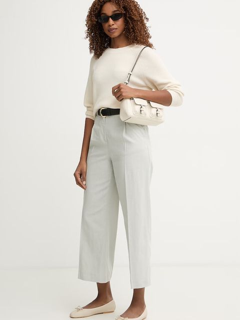 United Colors of Benetton spodnie damskie z lnem - zdjęcie produktu nr 1