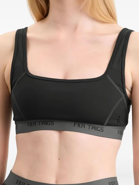 On Running square-neck sports bra - Black
