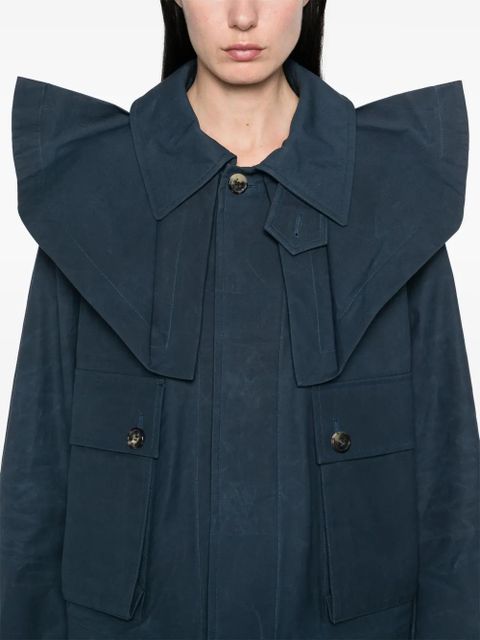 JW Anderson cropped trench jacket - Blue