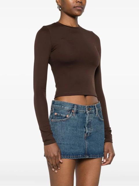 WARDROBE.NYC cropped T-shirt - Brown - zdjęcie produktu nr 2