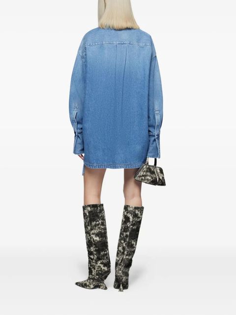 The Attico Diana denim shirt - Blue