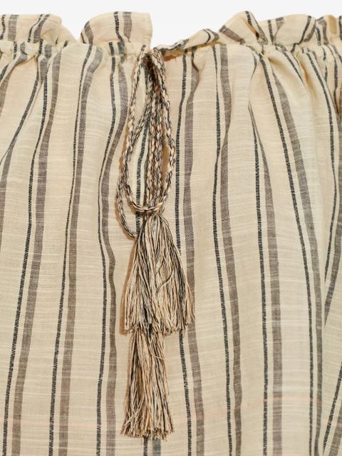 Ulla Johnson Paros ruffled striped top - Neutrals