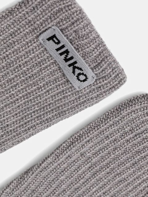 Pinko rękawiczki z dodatkiem wełny damskie kolor szary 105997 A2Z4 - zdjęcie produktu nr 2