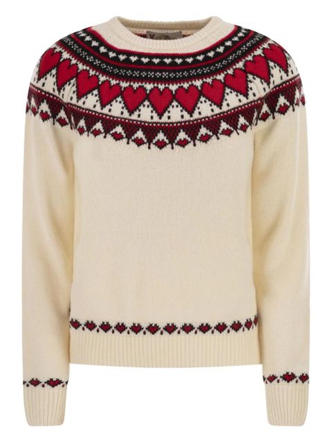 MC2 Saint Barth New Queen patterned-jacquard jumper - Neutrals - zdjęcie produktu nr 1