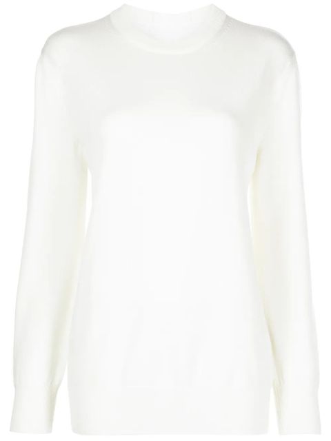 Jil Sander crew-neck merino wool sweater - Green - zdjęcie produktu nr 1