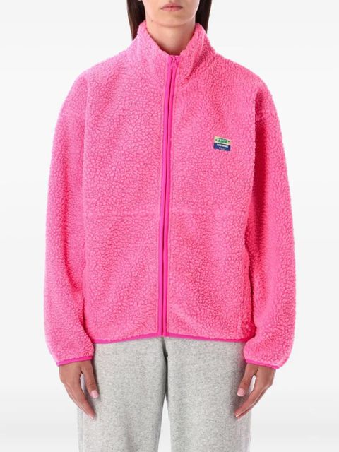 American Vintage Hoktown teddy zip-up jacket - Pink - zdjęcie produktu nr 1