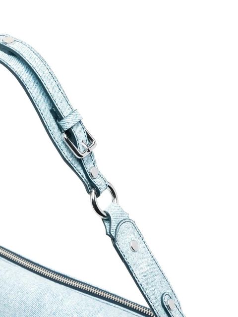 BY FAR Maddy studded shoulder bag - Blue