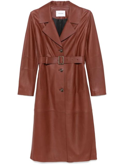 Yves Salomon leather coat - Brown - zdjęcie produktu nr 1