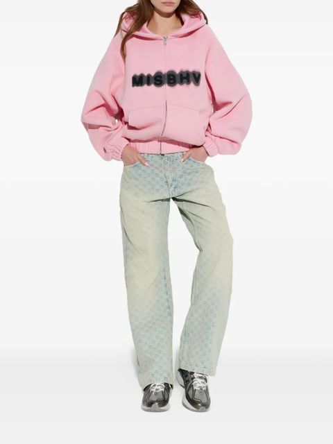 MISBHV logo-print cotton hoddie - Pink - zdjęcie produktu nr 2