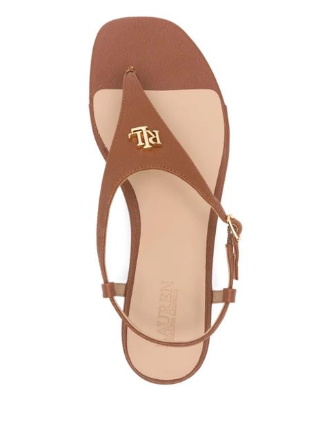 Lauren Ralph Lauren buckle-fastening leather sandals - Brown