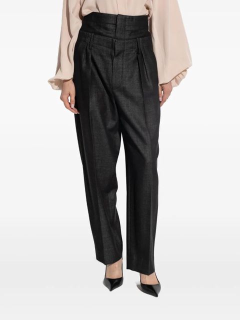 Victoria Beckham high-waisted trousers - Black