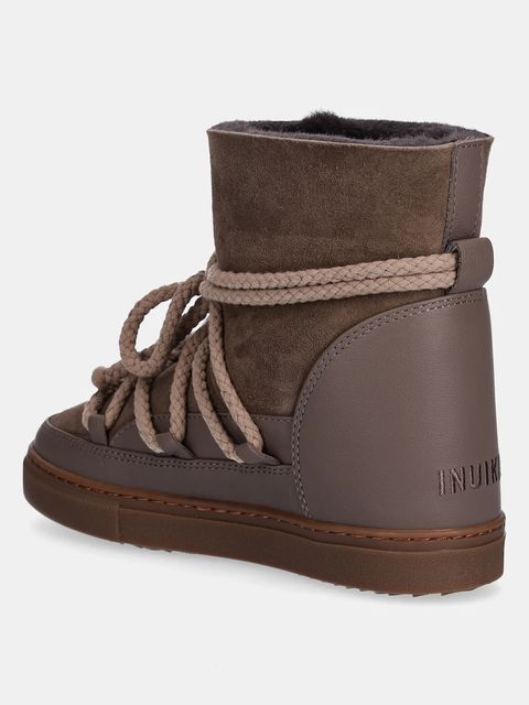 Inuikii śniegowce zamszowe Classic Wedge kolor brązowy 1001.004.0042.163 - zdjęcie produktu nr 2
