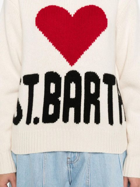 MC2 Saint Barth kyla heart knitwear - White