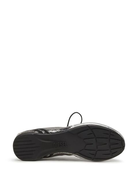 Diesel lace-up ballet flats - Silver