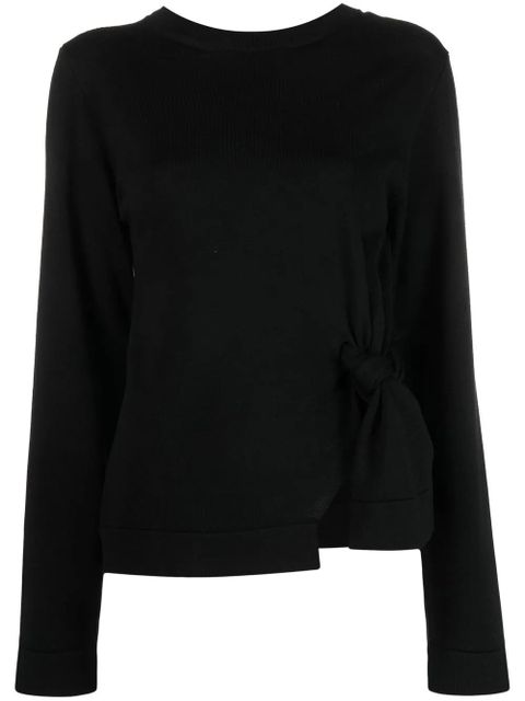 Jil Sander open-back detail knit jumper - Black - zdjęcie produktu nr 1