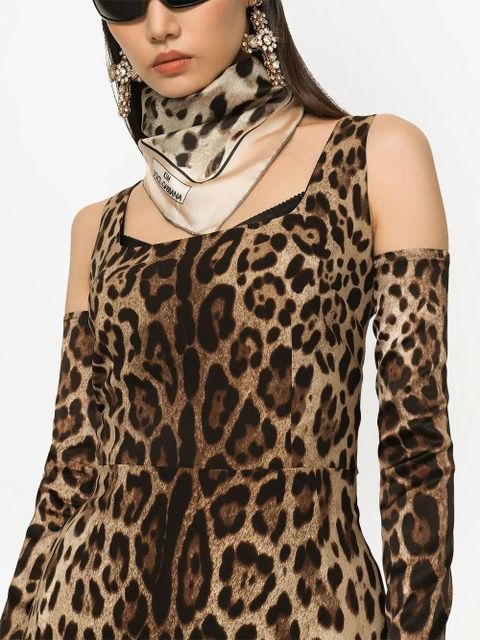 Dolce & Gabbana KIM DOLCE&GABBANA leopard-print twill scarf - Neutrals - zdjęcie produktu nr 2