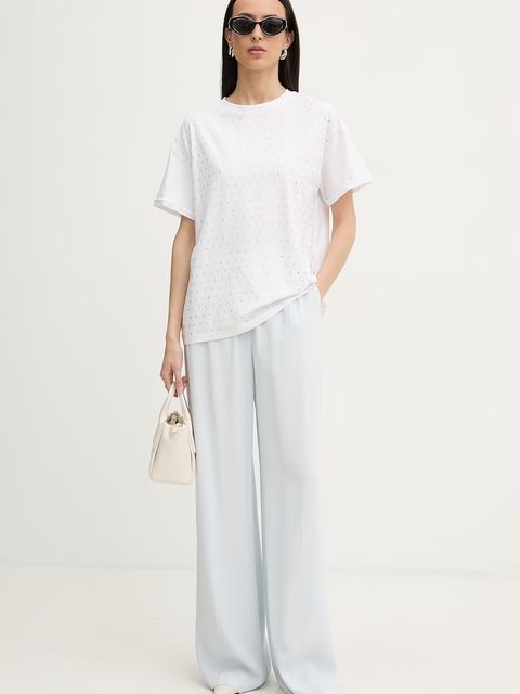 Silvian Heach t-shirt damski bawełniany z elastanem SEDIBANA - zdjęcie produktu nr 1