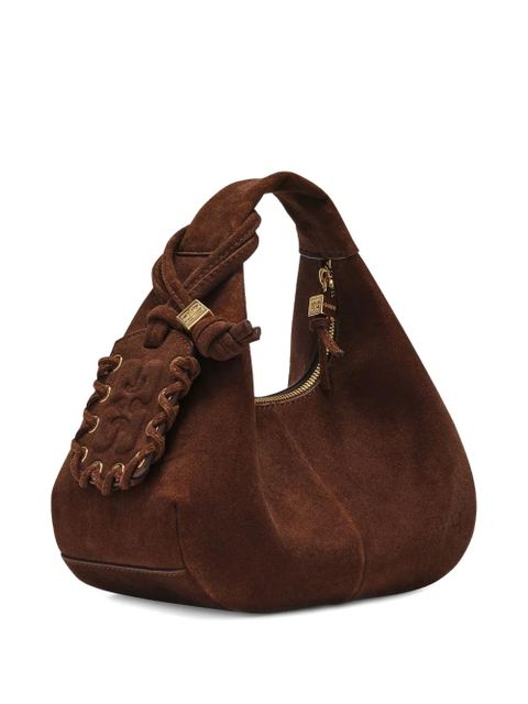 GANNI suede tote bag - Brown - zdjęcie produktu nr 2