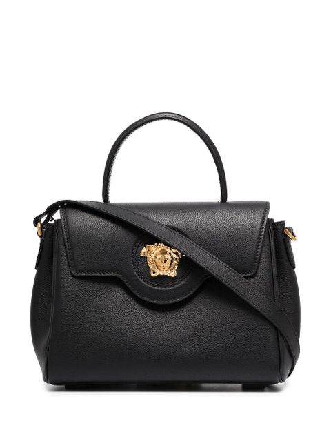 Versace La Medusa leather hand bag - Black - zdjęcie produktu nr 1