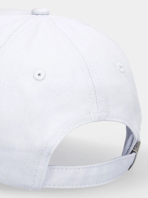 Calvin Klein czapka z daszkiem bawełniana kolor niebieski z aplikacją LV04K5026G