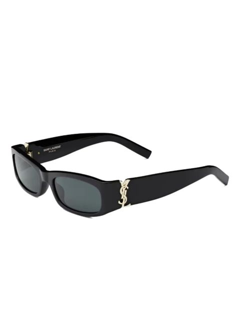 Saint Laurent Eyewear SL M152 logo-plaque rectangle sunglasses - Black - zdjęcie produktu nr 2