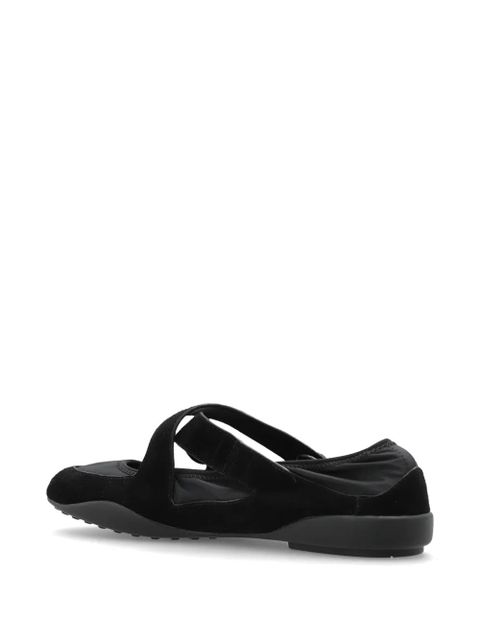Tory Burch Romy criss-cross strap ballet flats - Black