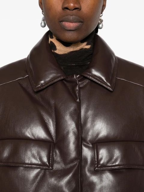 Nanushka padded pocket gillet - Brown