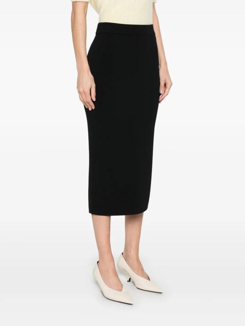 Max Mara ribbed midi skirt - Black