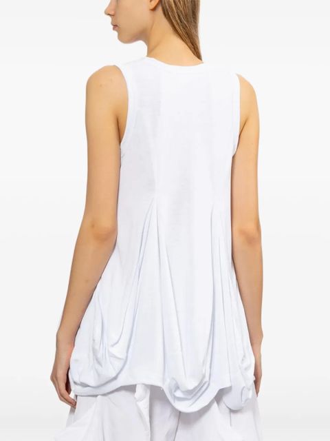Comme Des Garçons puffball-hem vest - White