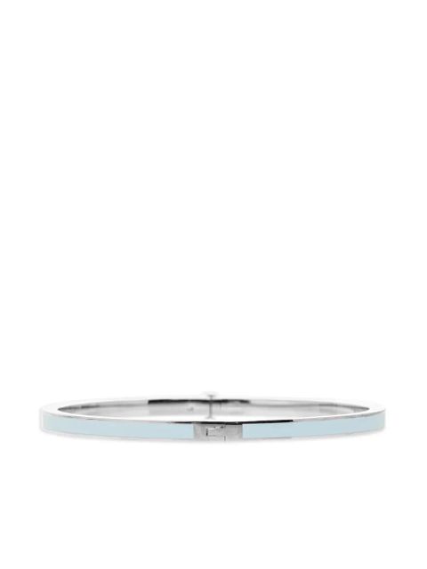 Tory Burch logo-plaque bracelet - Silver