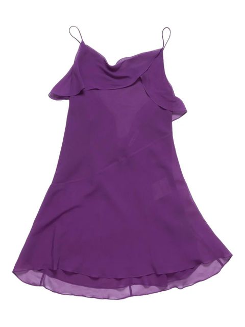 Acne Studios ruffled bow dress - Purple - zdjęcie produktu nr 1