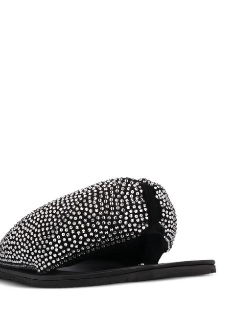 The Attico Indie Max flat sandals - Black