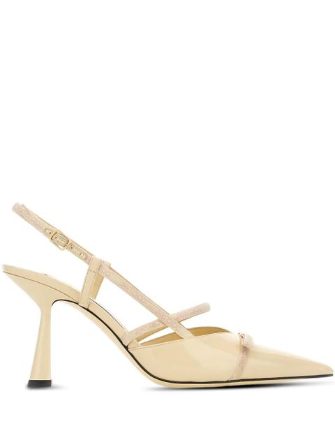 Jimmy Choo Danica slingback pointed-toe heeled pumps - Neutrals - zdjęcie produktu nr 1