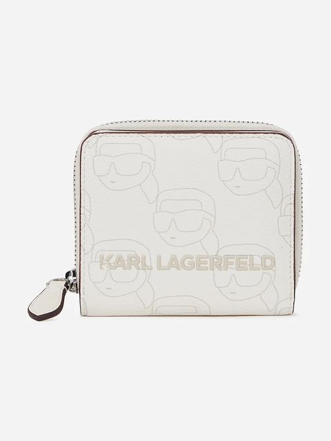 Karl Lagerfeld portfel IKON damski kolor biały A2W32018 - zdjęcie produktu nr 1