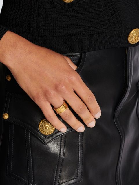 Balmain Signature band ring - Gold