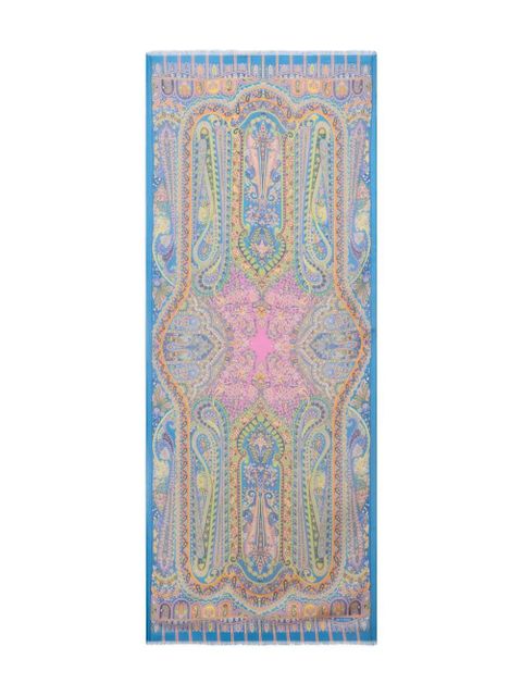 ETRO cashmere scarf - Blue - zdjęcie produktu nr 1