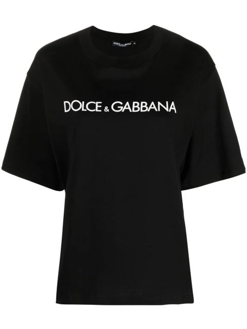 Dolce & Gabbana logo-print cotton T-shirt - Black - zdjęcie produktu nr 1