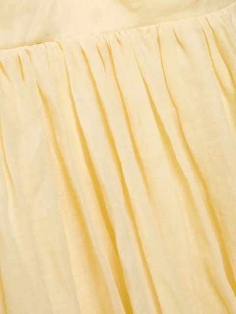 Aje gathered spaghetti-strap dress - Yellow - zdjęcie produktu nr 2