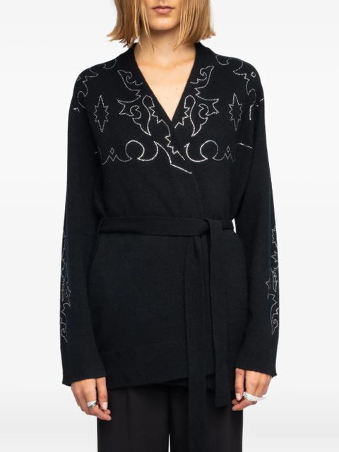 Zadig&Voltaire strass belted salomy ws west knitwear - Black