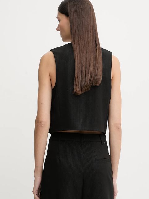 Marc O'Polo kamizelka kolor czarny jednorzędowa 5000007583 - zdjęcie produktu nr 2